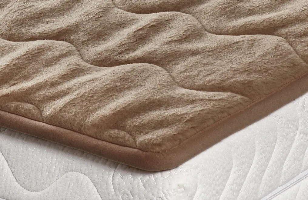 Nahaufnahme einer Matratzenauflage